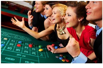 people gambling in casino